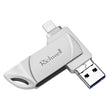 Richwell DXZ66 USB Flash Disk 16G 3 in 1 Micro USB + 8 Pin + USB 3.0 Compatible IPhone & IOS(Silver) - U Disk & Card Reader by Richwell | Online Shopping South Africa | PMC TechLife | Buy Now Pay Later Mobicred