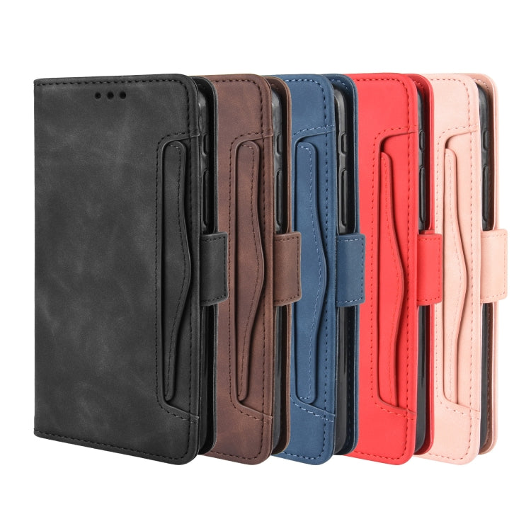 Wallet Style Skin Feel Calf Pattern Leather Case For Asus Zenfone 6 ZS630KL,with Separate Card Slot(Blue)