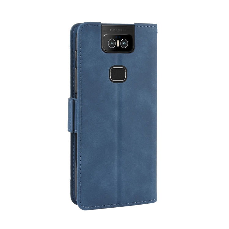 Wallet Style Skin Feel Calf Pattern Leather Case For Asus Zenfone 6 ZS630KL,with Separate Card Slot(Blue) - ASUS Cases by PMC TechLife | Online Shopping South Africa | PMC TechLife