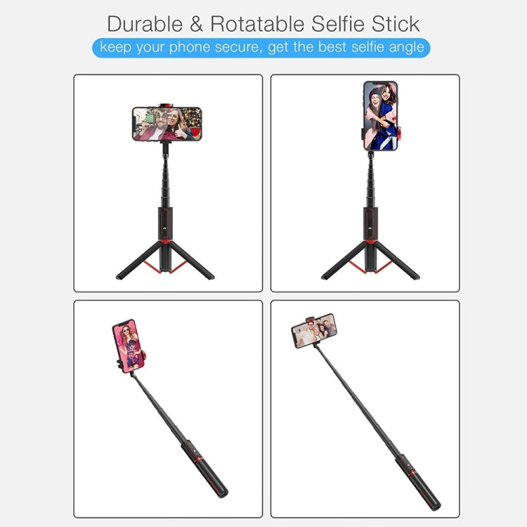 M18 Portable Selfie Stick Remote Control Mobile Phone Holder(Black Tarnish)