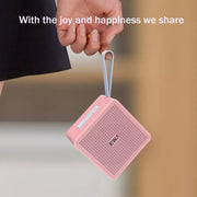 EWA A105 High Hidelity Bluetooth Speaker, Small Size High  Power Bass, TWS Bluetooth Technology Support TF(Gold)