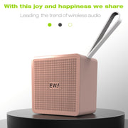 EWA A105 High Hidelity Bluetooth Speaker, Small Size High  Power Bass, TWS Bluetooth Technology Support TF(Blue)