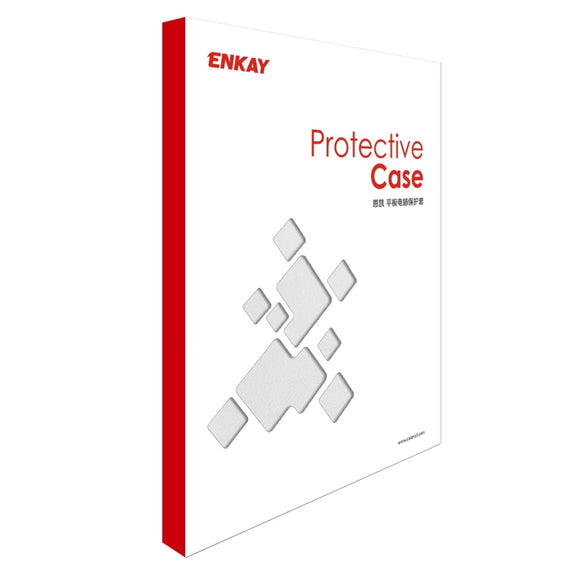 ENKAY 360 Degree Rotation Lichi Texture Leather Case with Holder for Samsung Galaxy Tab S6 10.5 T860 / T865(White)