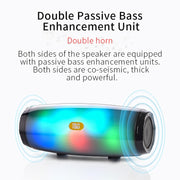 T&G TG165 5W*2 Portable Wireless Speaker Speaker With Dancing LED Flashing Light Mp3 AUX USB FM Radio Stereo Subwoofer(Blue)