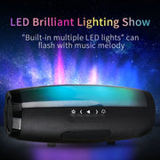T&G TG165 5W*2 Portable Wireless Speaker Speaker With Dancing LED Flashing Light Mp3 AUX USB FM Radio Stereo Subwoofer(Green)
