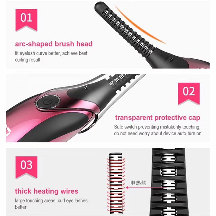 Duosi DY-102 Portable Pen Style Heated Long-Lasting Electric Ironing   Eyelash Curler USB Rechargeable Electric Heated Makeup   Curling Clip - free shipping - PMC Jewellery - Order now!