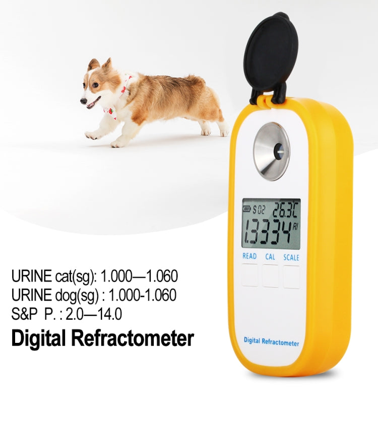 DR503 Animal Clinical Refractometer Veterinary Human Serum Protein Piss Urine Refractometer Pet Dog Cat Specific Gravity Tester
