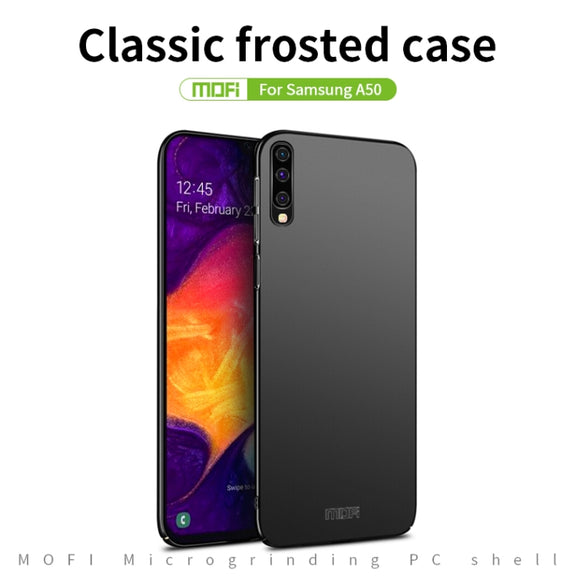 For Galaxy A50 MOFI Frosted PC Ultra-thin Hard Case(Rose gold)