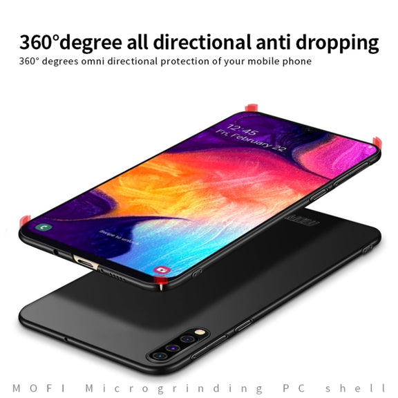 For Galaxy A50 MOFI Frosted PC Ultra-thin Hard Case(Rose gold)