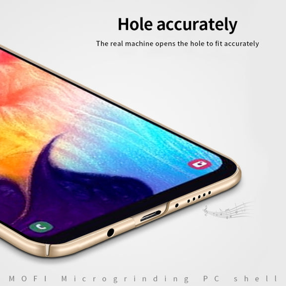 For Galaxy A50 MOFI Frosted PC Ultra-thin Hard Case(Rose gold)