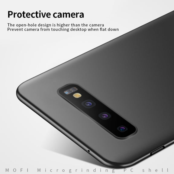 For Galaxy S10 MOFI Frosted PC Ultra-thin Hard Case(Rose gold)