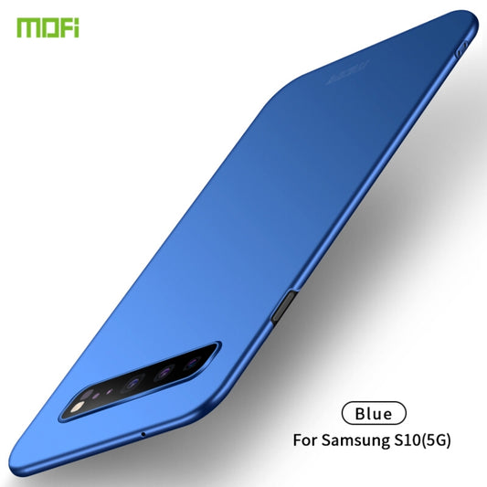 For Galaxy S10 5G MOFI Frosted PC Ultra-thin Hard Case(Blue) - Galaxy Phone Cases by MOFI | Online Shopping South Africa | PMC Jewellery | Buy Now Pay Later Mobicred