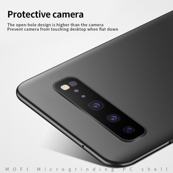 For Galaxy S10 5G MOFI Frosted PC Ultra-thin Hard Case(Rose gold)
