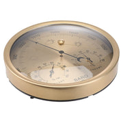 THB9392 132mm Wall Mounted Digital Thermometer Hygrometer Household High Accuracy Pressure Gauge Air Weather Instrument Barometer (Gold)