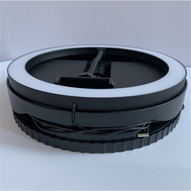 Portable Collapsible Studio-Level Professional Fill Light Mobile Phone Bracket LED Ring Light(Black)