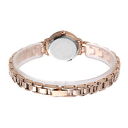 Skmei 1410 Lady Quartz Watch European and American Fashion Watch Business Leisure Steel Belt Lady Watch(Rose Gold)