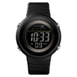 SKMEI 1497 Fashion Simple Backlight Single Display Electronic Watch Timing Alarm Watch(Black ) - free shipping - PMC TechLife - Order now!