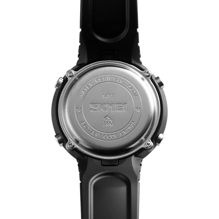 SKMEI 1497 Fashion Simple Backlight Single Display Electronic Watch Timing Alarm Watch(Black ) - free shipping - PMC TechLife - Order now!