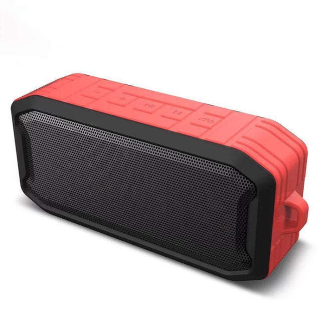 M3 Wireless Bluetooth Speakers Water-resistant Portable Outdoor Loudspeaker Mini Box Speaker Support FM & TF & U Disk(Red)