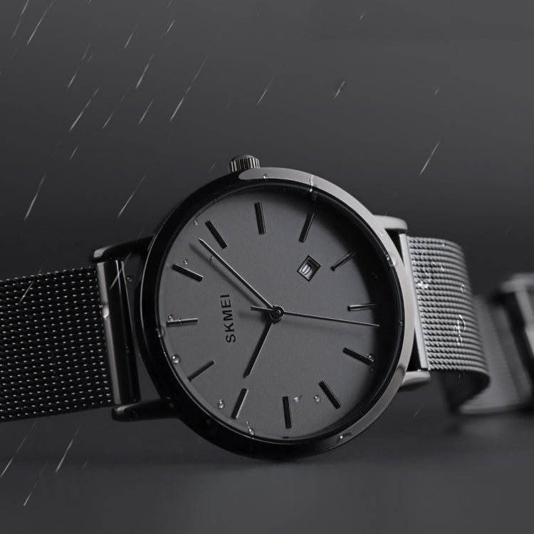 SKMEI 1530 Fashion Europe And America Simple Business Women Wristwatch Elegant Thin Female Student Quartz Watch(Black)