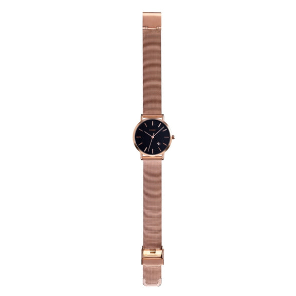 SKMEI 1530 Fashion Europe And America Simple Business Women Wristwatch Elegant Thin Female Student Quartz Watch(Gold)