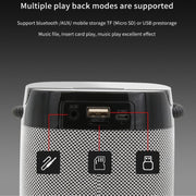 NBY 6650 Portable Multi-function Bluetooth Speaker 3D Surround Stereo Sound, Support Wireless Charging(Red)