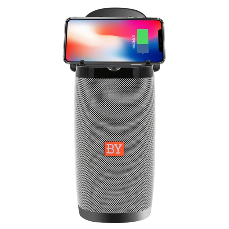 NBY 6650 Portable Multi-function Bluetooth Speaker 3D Surround Stereo Sound, Support Wireless Charging(Gray) - free shipping - PMC Jewellery - Order now!