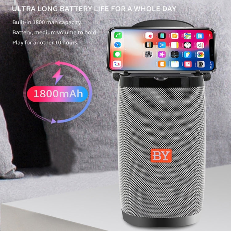 NBY 6650 Portable Multi-function Bluetooth Speaker 3D Surround Stereo Sound, Support Wireless Charging(Gray) - free shipping - PMC Jewellery - Order now!