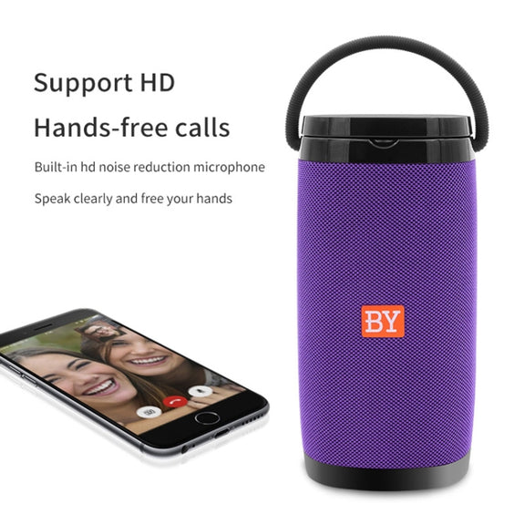 NBY 6650 Portable Multi-function Bluetooth Speaker 3D Surround Stereo Sound, Support Wireless Charging(Pinple)