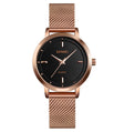 SKMEI 1528 Simple Fashion Lady Watch Casual Netting Scale(Rose Gold) - free shipping - PMC TechLife - Order now!