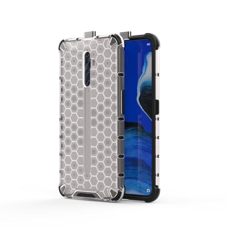 For Oppo Reno2 Z Shockproof Honeycomb PC + TPU Case(White) - OPPO Cases by PMC TechLife | Online Shopping South Africa | PMC TechLife