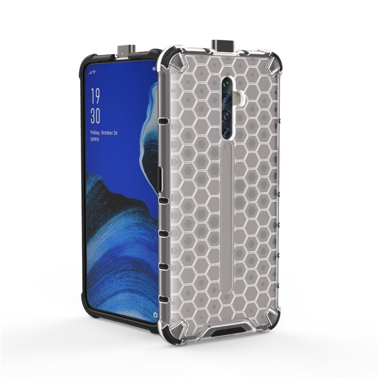 For Oppo Reno2 Z Shockproof Honeycomb PC + TPU Case(White) - OPPO Cases by PMC TechLife | Online Shopping South Africa | PMC TechLife