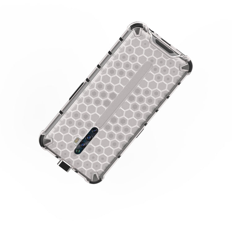 For Oppo Reno2 Z Shockproof Honeycomb PC + TPU Case(White) - OPPO Cases by PMC TechLife | Online Shopping South Africa | PMC TechLife