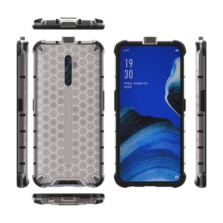For Oppo Reno2 Z Shockproof Honeycomb PC + TPU Case(White) - OPPO Cases by PMC TechLife | Online Shopping South Africa | PMC TechLife