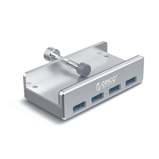 ORICO  MH4PU-P Aluminum Alloy 4 Ports USB3.0 Clip-type HUB(Silver) - free shipping - PMC Jewellery - Order now!