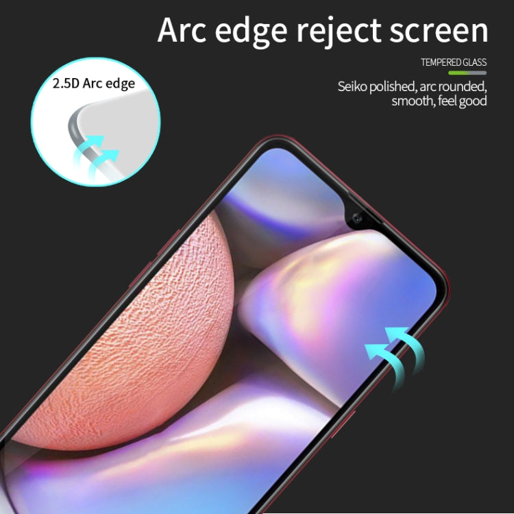 For Galaxy A10S MOFI 9H 2.5D Full Screen Tempered Glass Film(Black) - Galaxy Tempered Glass by MOFI | Online Shopping South Africa | PMC Jewellery | Buy Now Pay Later Mobicred