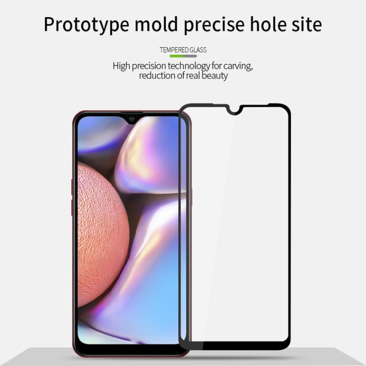 For Galaxy A10S MOFI 9H 2.5D Full Screen Tempered Glass Film(Black) - Galaxy Tempered Glass by MOFI | Online Shopping South Africa | PMC Jewellery | Buy Now Pay Later Mobicred