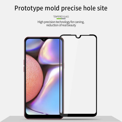 For Galaxy A10S MOFI 9H 2.5D Full Screen Tempered Glass Film(Black) - Galaxy Tempered Glass by MOFI | Online Shopping South Africa | PMC Jewellery | Buy Now Pay Later Mobicred