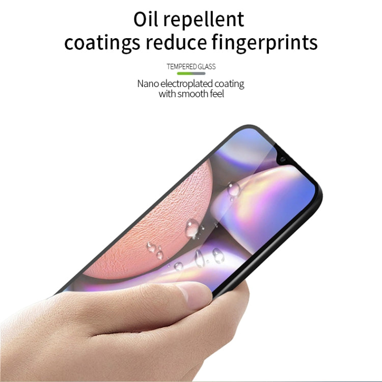 For Galaxy A10S MOFI 9H 2.5D Full Screen Tempered Glass Film(Black) - Galaxy Tempered Glass by MOFI | Online Shopping South Africa | PMC Jewellery | Buy Now Pay Later Mobicred