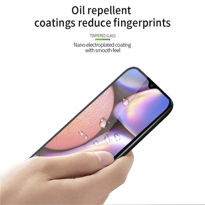 For Galaxy A10S MOFI 9H 2.5D Full Screen Tempered Glass Film(Black) - Galaxy Tempered Glass by MOFI | Online Shopping South Africa | PMC Jewellery | Buy Now Pay Later Mobicred