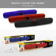 New Rixing NR7017 TWS Portable 10W Stereo Surround Soundbar Bluetooth Speaker with Microphone(Black)