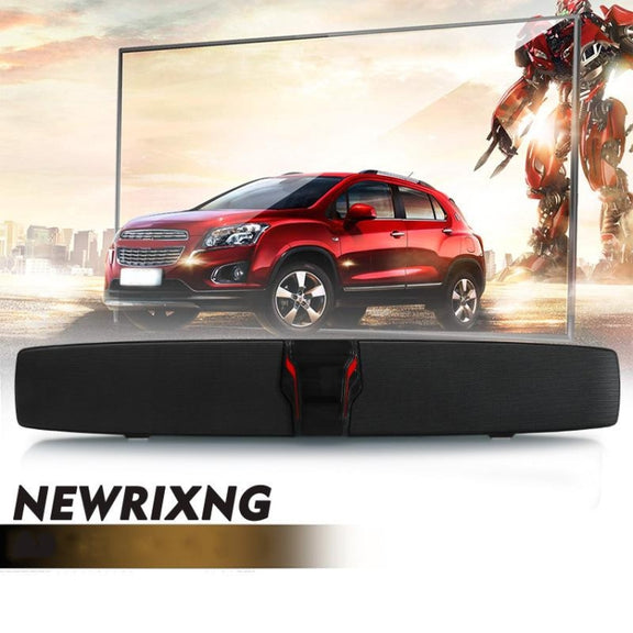 New Rixing NR7017 TWS Portable 10W Stereo Surround Soundbar Bluetooth Speaker with Microphone(Black)