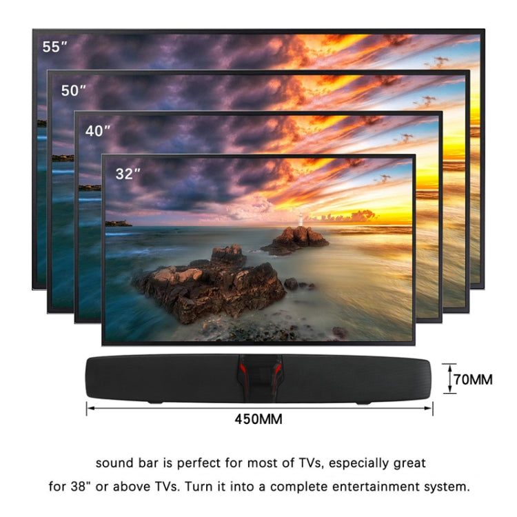 New Rixing NR7017 TWS Portable 10W Stereo Surround Soundbar Bluetooth Speaker with Microphone(Red) - free shipping - PMC Jewellery - Order now!