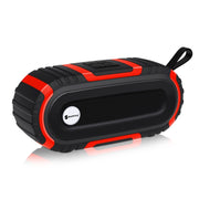 New Rixing NR5016 Wireless Portable Bluetooth Speaker Stereo Sound 10W System Music Subwoofer Column, Support TF Card, FM(Red)