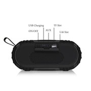 New Rixing NR5016 Wireless Portable Bluetooth Speaker Stereo Sound 10W System Music Subwoofer Column, Support TF Card, FM(Red)