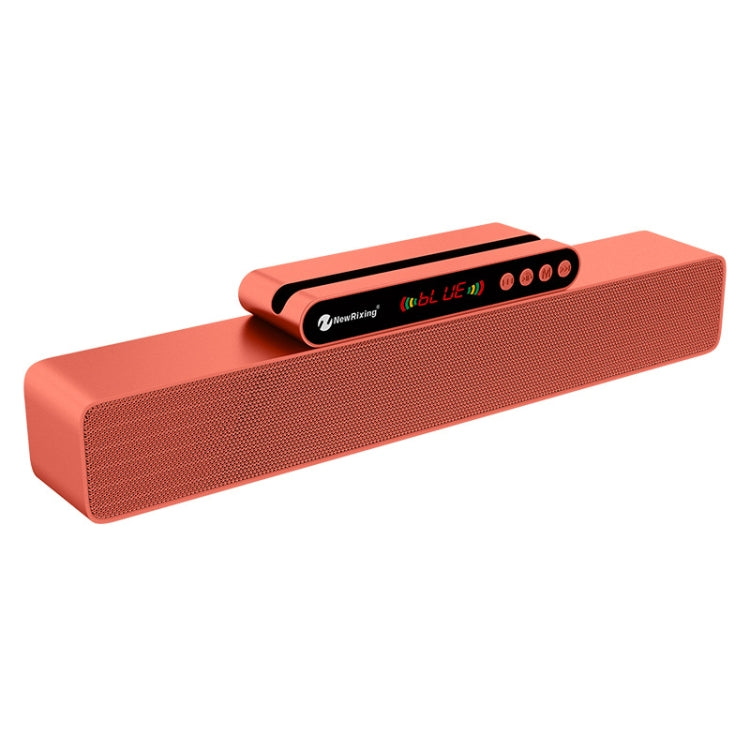 Newrixing NR-5017 LED Bluetooth Portable Speaker TWS Connection Loudspeaker Sound System 10W Stereo Surround Speaker(Rose Gold) - free shipping - PMC Jewellery - Order now!