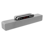 Newrixing NR-5017 LED Bluetooth Portable Speaker TWS Connection Loudspeaker Sound System 10W Stereo Surround Speaker(Silver)