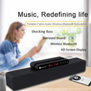 Newrixing NR-5017 LED Bluetooth Portable Speaker TWS Connection Loudspeaker Sound System 10W Stereo Surround Speaker(Silver)