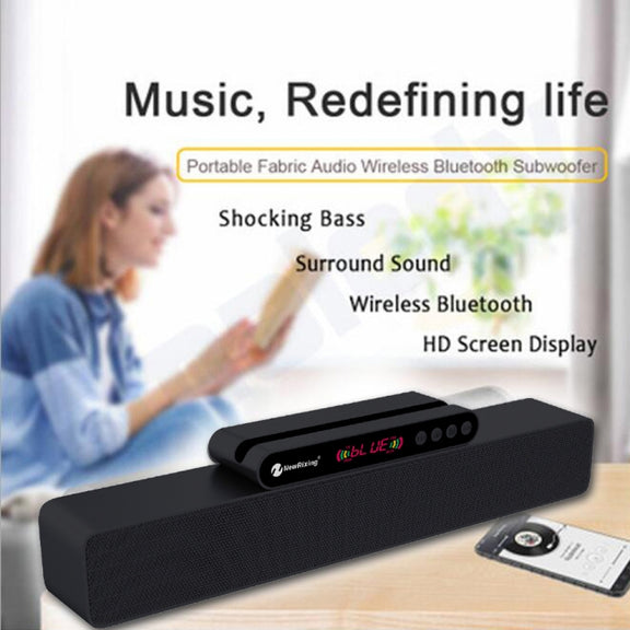 Newrixing NR-5017 LED Bluetooth Portable Speaker TWS Connection Loudspeaker Sound System 10W Stereo Surround Speaker(Silver)