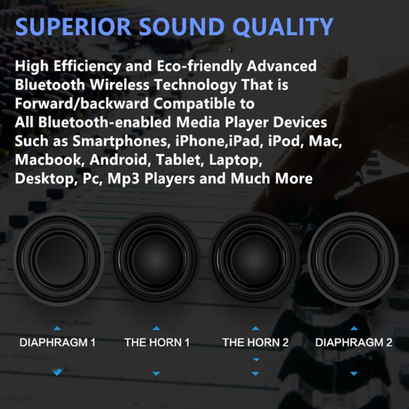 Newrixing NR-5017 LED Bluetooth Portable Speaker TWS Connection Loudspeaker Sound System 10W Stereo Surround Speaker(Silver)